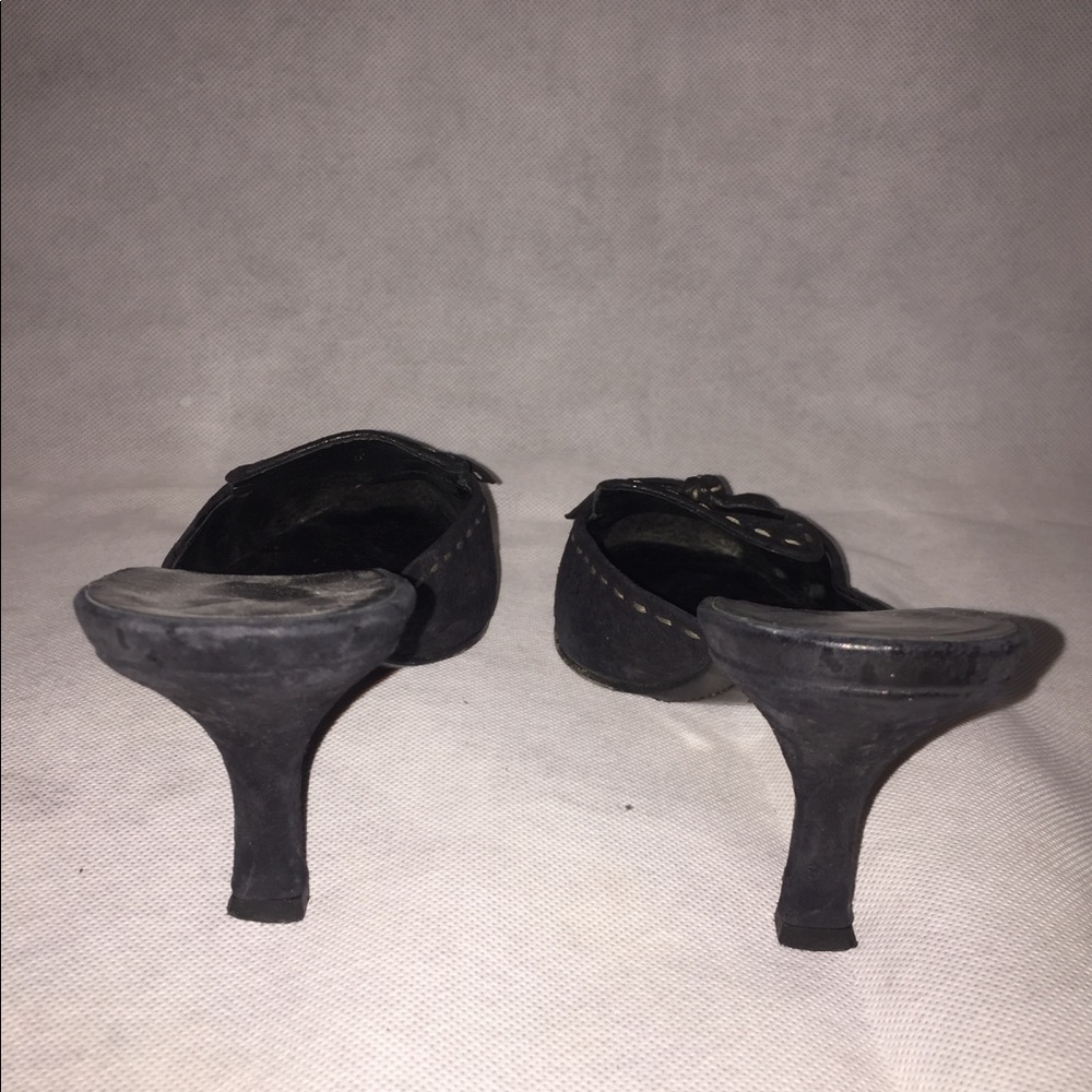 Prada Black Suede Mule/Slide - Picture 7 of 8